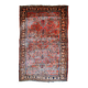 Handmade antique Persian Sarouk rug 4' x 6.8' (122cm x 207cm) 1920s - 1B784