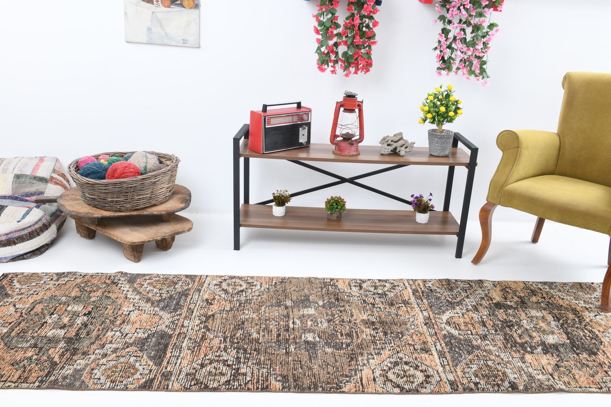 292x80cm bohemian vintage runner rug