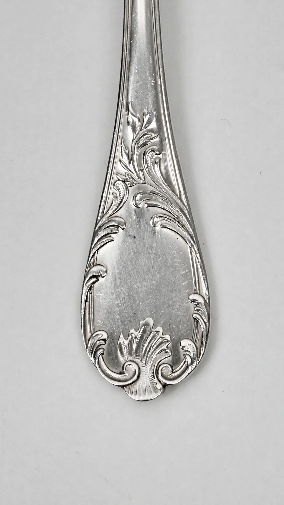 Twelve large table forks Christofle Marly, silver-plated metal.
