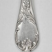 Twelve large table forks Christofle Marly, silver-plated metal.