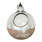 Mid-century glass hanging planter, 1960s