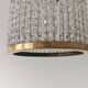 Set of 3 cylindrical crystal chandeliers in mid-century modern style attributed to Lobmeyr.