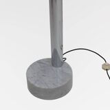 Lampadaire en métal chromé et marbre de style mid-century moderne Goffredo Reggiani, 60.