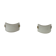 Pair of vintage wall lights, opaline glass and brass, France, 1970.