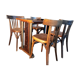 Old bistro table and its 4 chairs