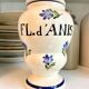 Fl apothecary jar. hand-painted earthenware anis