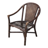 Fauteuil rotin vintage