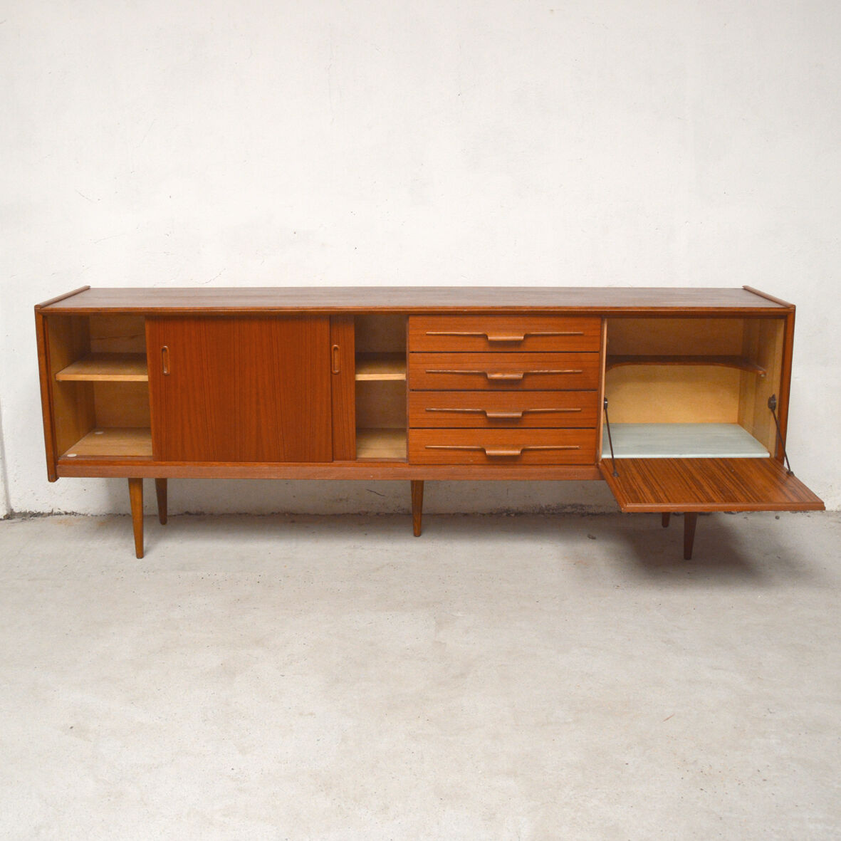 Long 230cm sideboard 1960