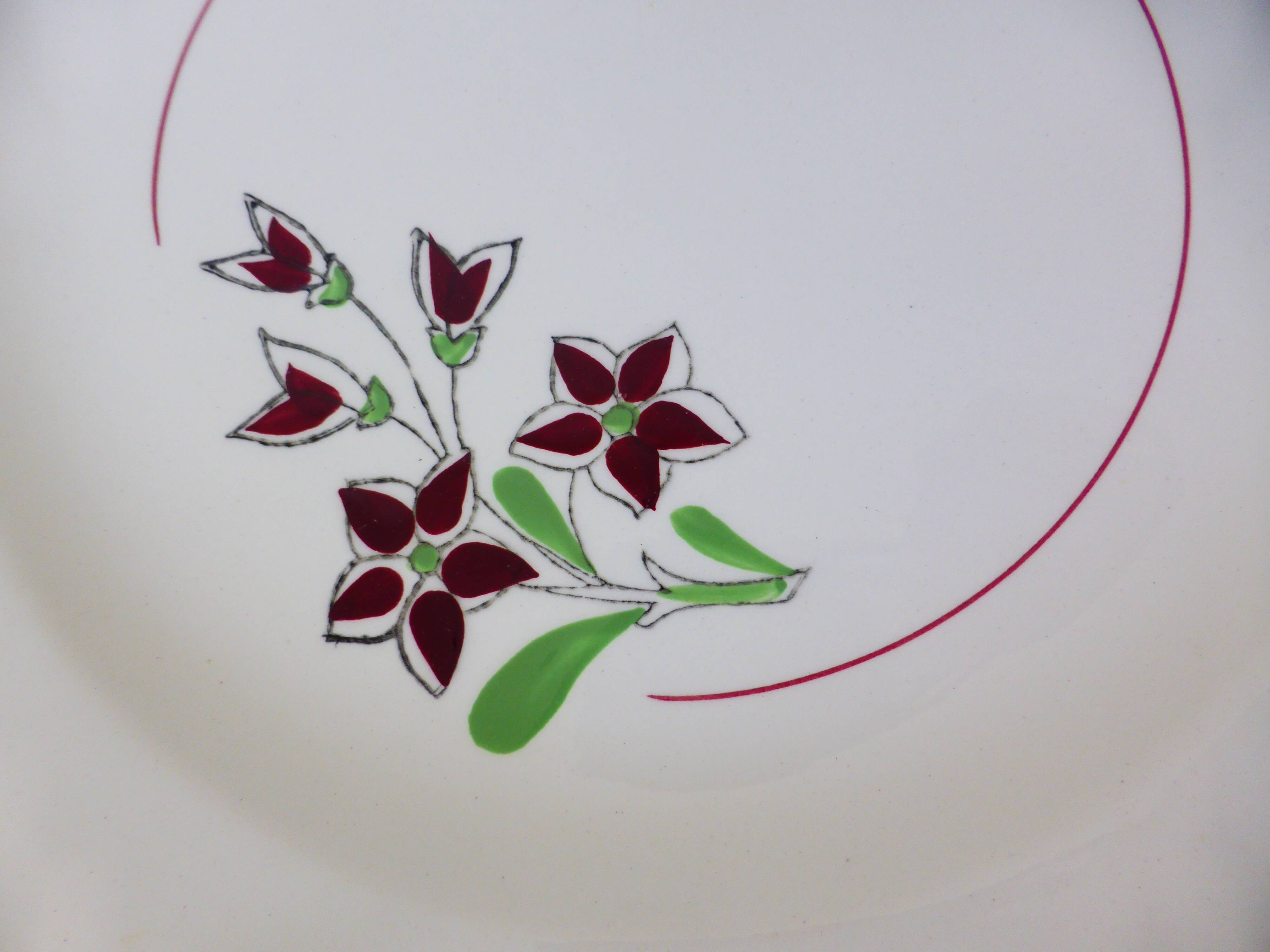 4 vintage flat plates from the Salins factory 210663