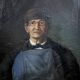 Huile sur toile figurant un portrait d'homme, École française de la fin du XIXème siècle