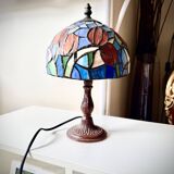 Tiffany-style Art Deco mosaic lamp