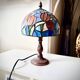 Tiffany-style Art Deco mosaic lamp