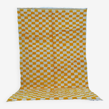 Yellow Berber rug 246 X 146 CM