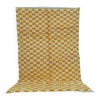 Yellow Berber rug 246 X 146 CM