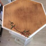 Table de chevet peinte