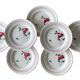 7 antique dessert plates in Gien earthenware