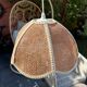 Natural fiber pendant light from the 70s