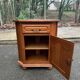 Wooden corner TV cabinet in solid wood, Louis XIV style.