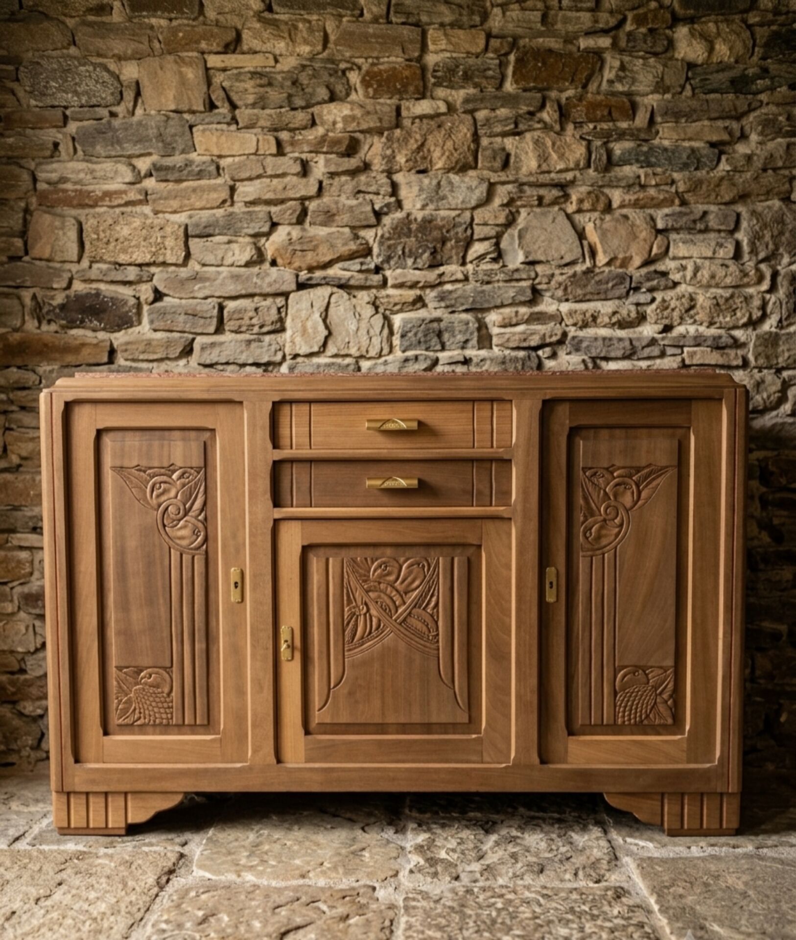 Art Deco walnut sideboard