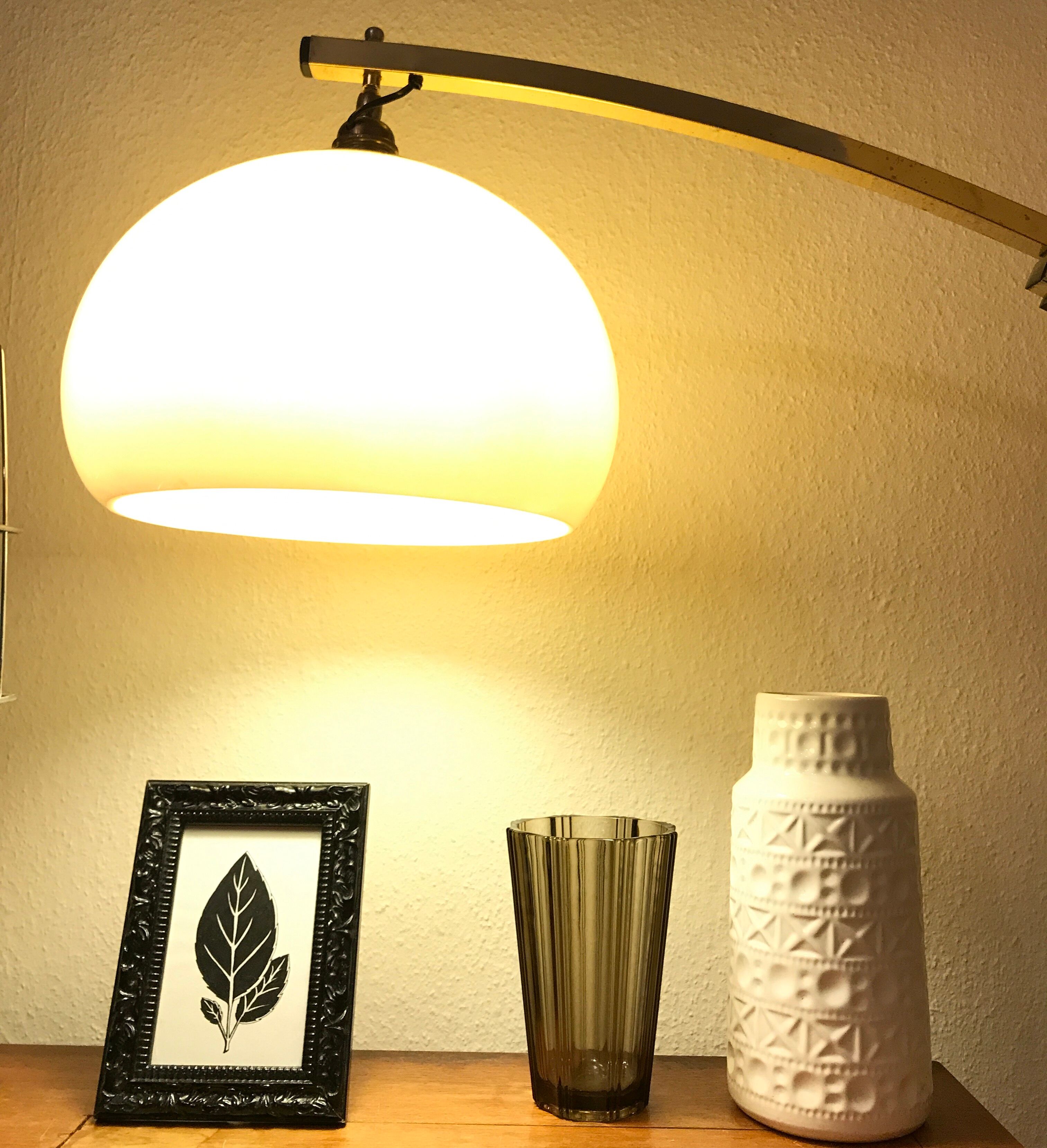 Vase vintage Scandinavian design smoked glass