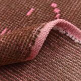 7x10 oversize pink hemp rug, 218x295cm
