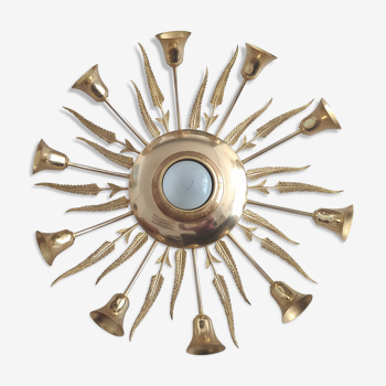 Golden old ceiling light