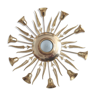 Golden old ceiling light