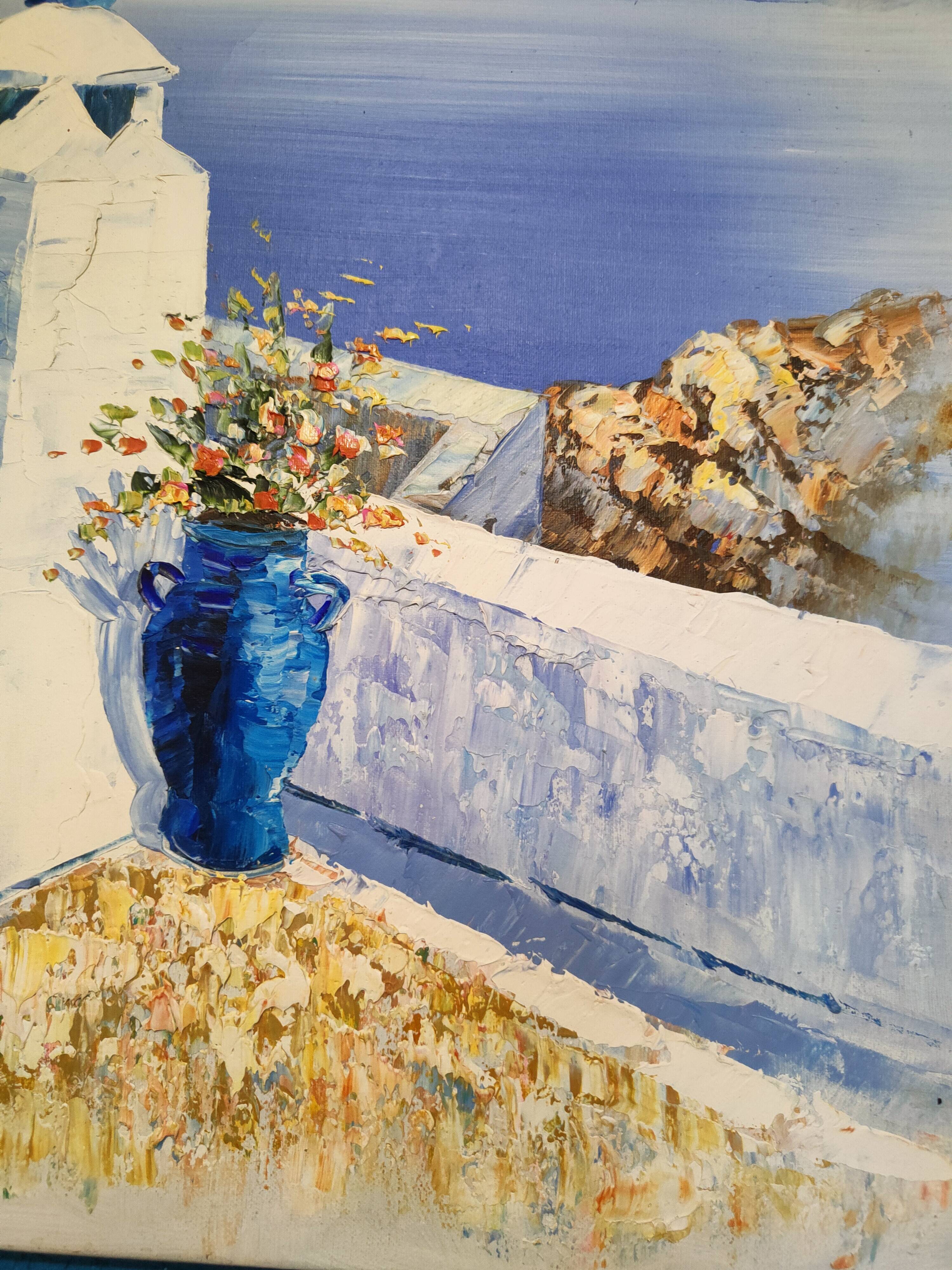 Tableau paysage grec