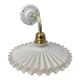 New electrified serrated opaline wall lamp