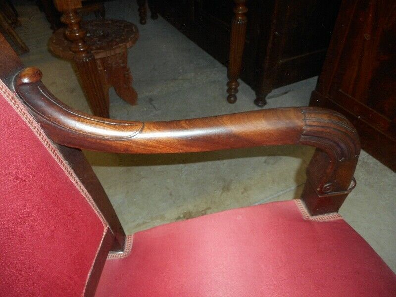 Empire armchair in mahogany of the 19th siecle no. 11