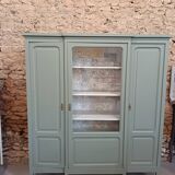 Bronze green display cabinet bookshelf