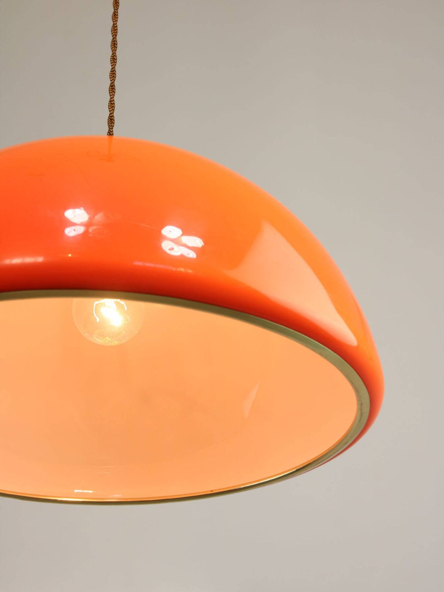 Lampe à Suspension Space Age Cabras par Luigi Massoni pour Guzzini, 1960s