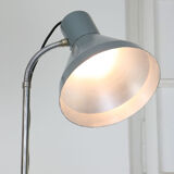 Vintage adjustable gooseneck industrial floor lamp, 70s