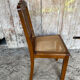 Vintage Art Deco Chair Wood & Cane Seat #E088