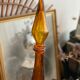 Vintage Textured Glass Carafe