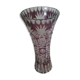 Ancient Bohemian crystal vase