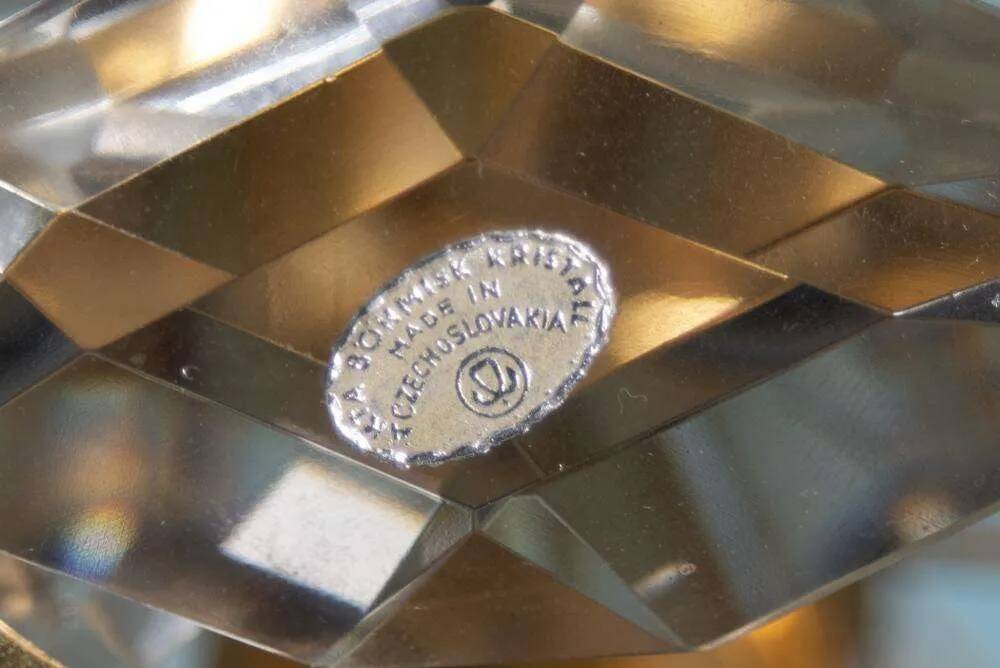 Lustre Palwa milieu du siècle en cristal