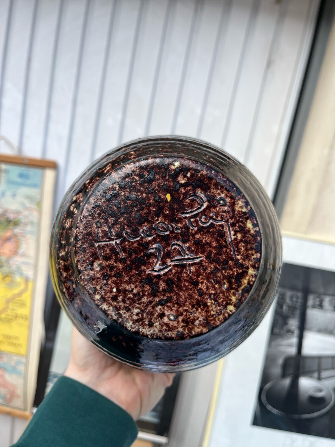 Vase The potters of Accolay in ceramic 1960