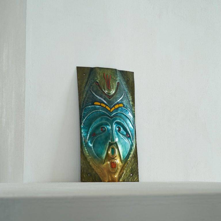 Franco Bastianelli enamelled mask for Laurana Pesaro