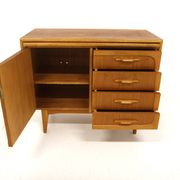 Scandinavian secretary in teak and oak, Sweden, 1950