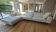 Roche Bobois leather corner sofa