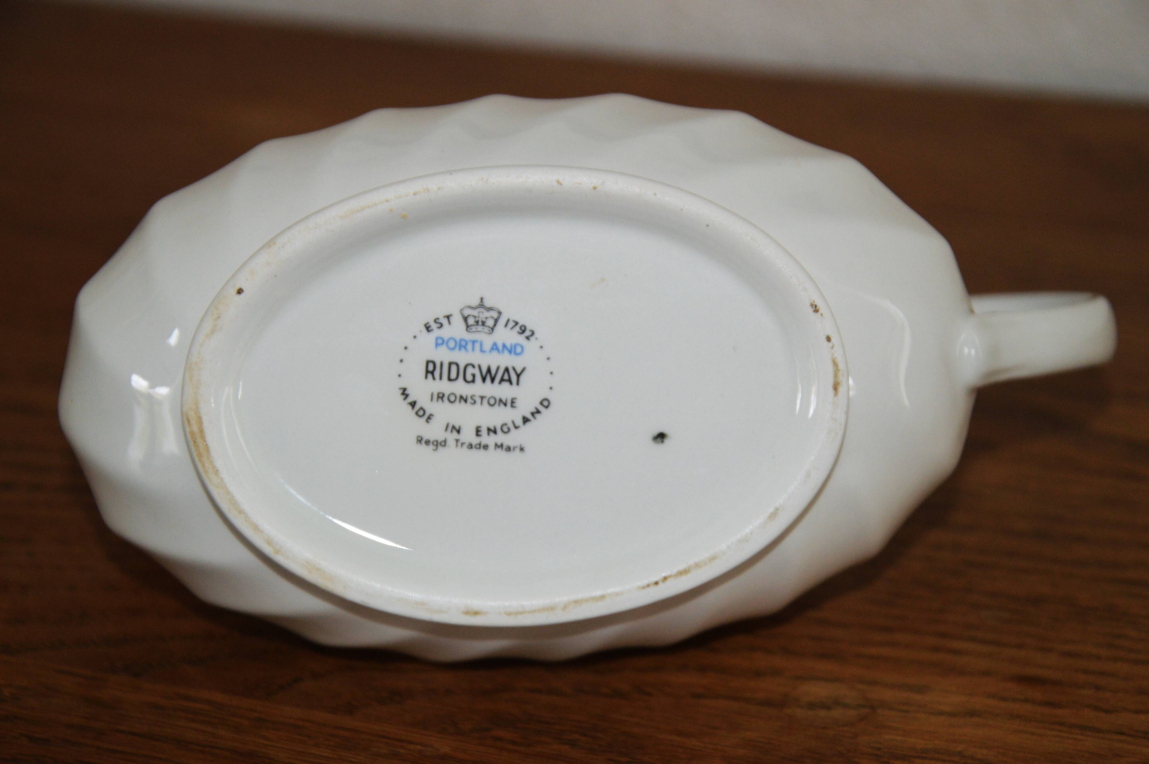 vintage old sauce boat Portland made in England