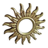 Golden sun mirror in resin from the 90s