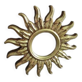 Golden sun mirror in resin from the 90s