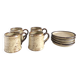Tasses à café grès rocaille