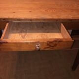 Old wooden farm table