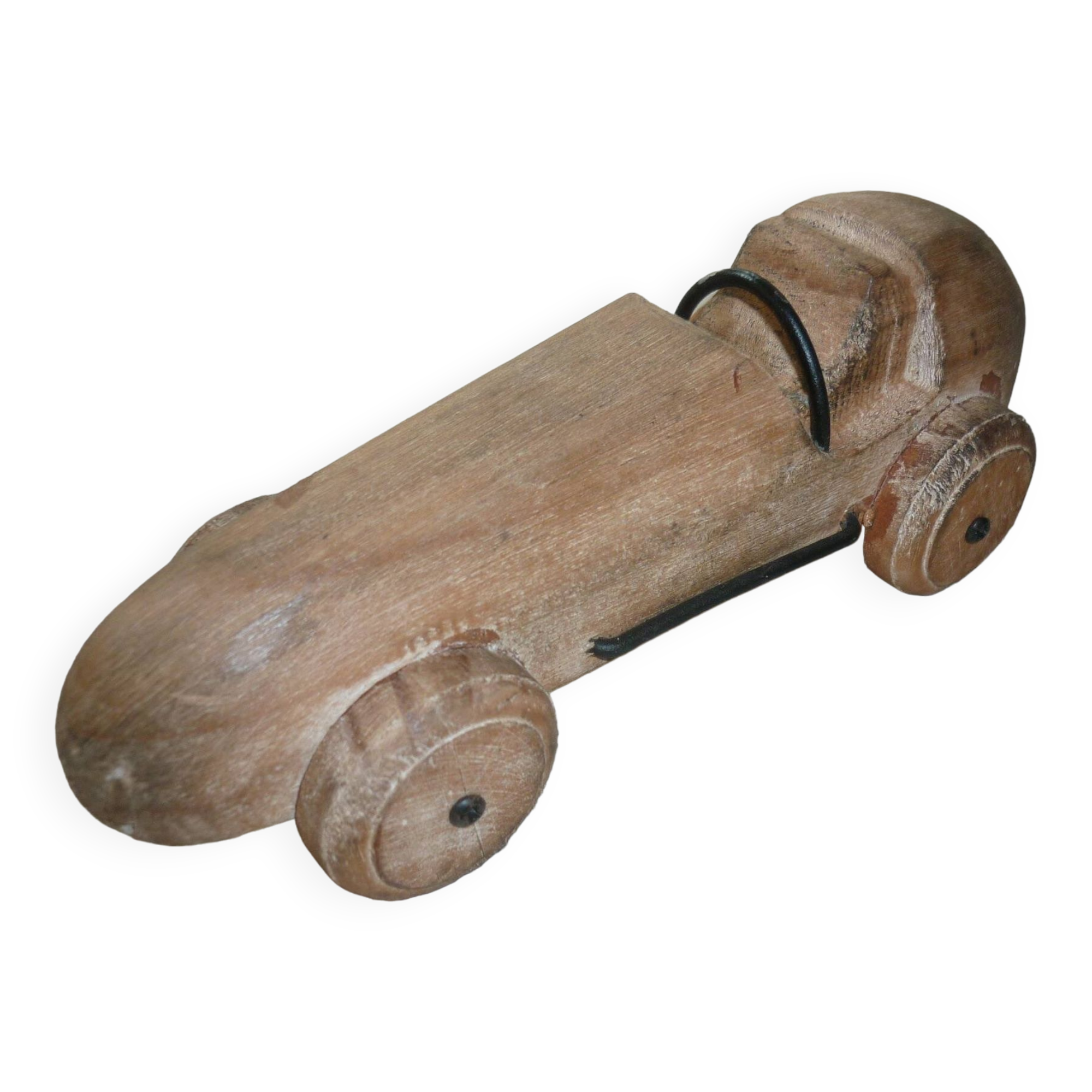 Wooden racing car