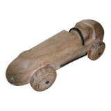 Wooden racing car