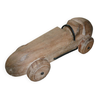 Wooden racing car