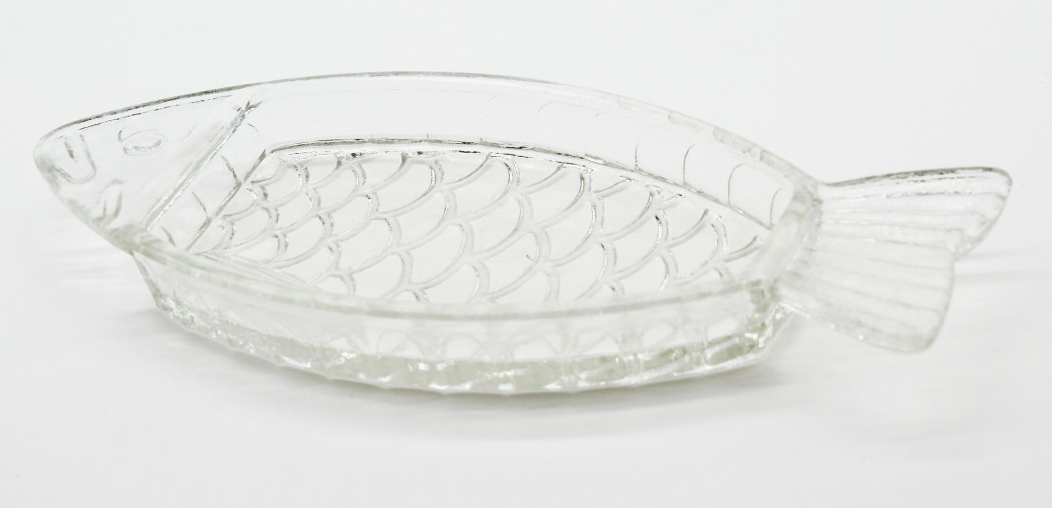 Ramequin vintage glass fish
